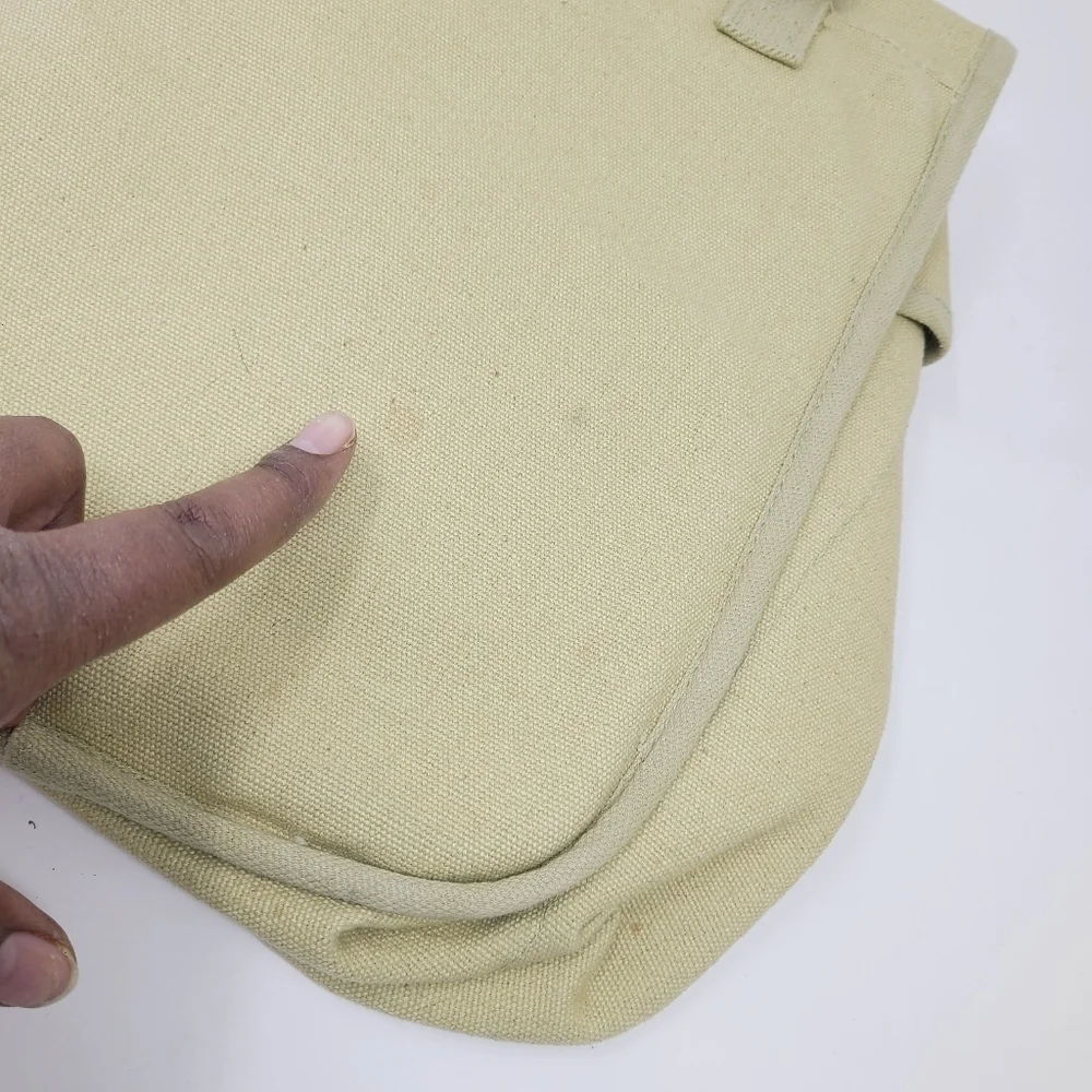 Unbranded | Unisex Vintage Beige Canvas Shoulder Bookbag or Backpack (One Size)